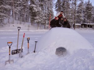 Familienwinter in Lappland
