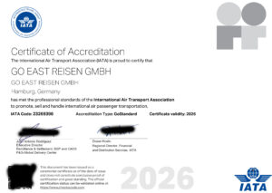 IATA Zertifikat 2026