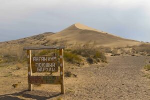 Foto zeigt Sanddünen Kasachstan