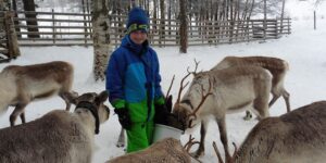 Familienwinter in Lappland