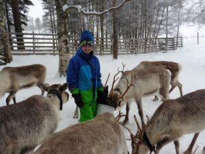 Familienwinter in Lappland