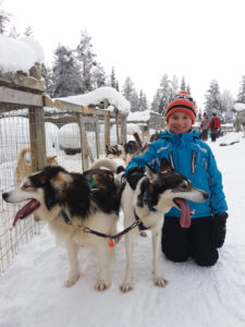 Familienwinter in Lappland