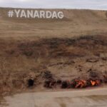 Foto zeigt Aserbaidschan, Yanardag, Feuerberg