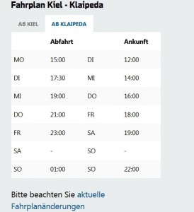 Go East Reisen Klaipeda Kiel
