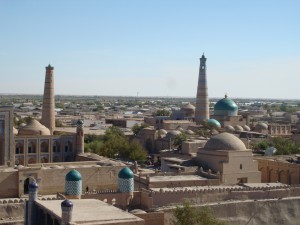 Reiseziel Usbekistan, Panorama Chiwa, Städtereise
