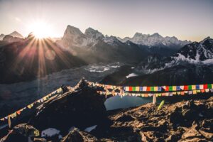 Sonnenaufgang, Himalaya, Nepal