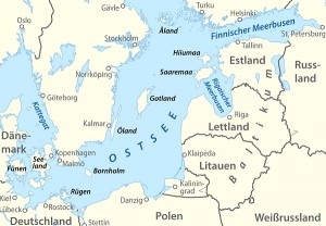 Übersichtskarte Ostsee, von NordNordWest [CC-BY-SA-3.0 (http://creativecommons.org/licenses/by-sa/3.0)], via Wikimedia Commons