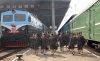 Nordkoreanische Zugbegleiter